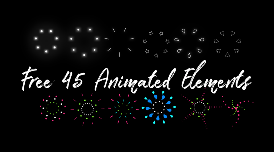 Free titles 45 Animated elements | Free Download For Final cut pro x |  BondaBlog