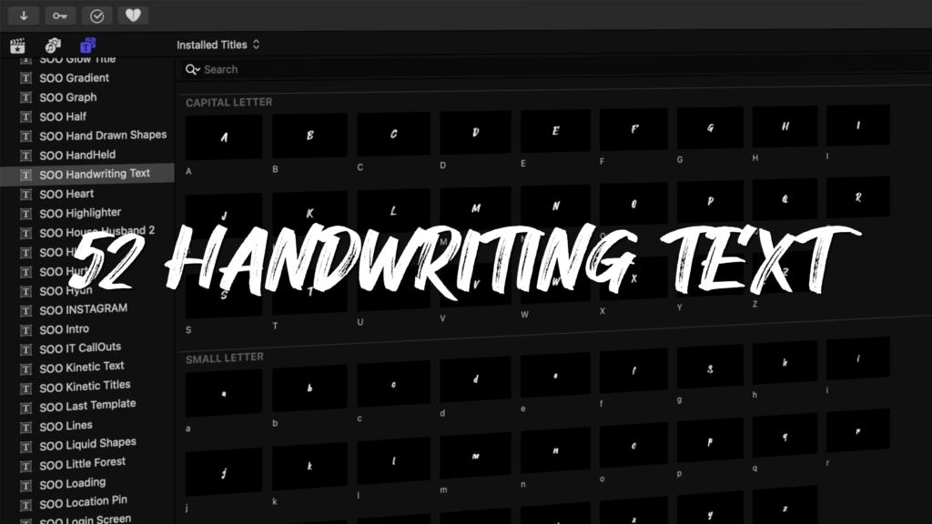 FREE 52 HANDWRITING Text Templates for Final Cut Pro | 파이널컷 무료 손글씨 템플릿 ...